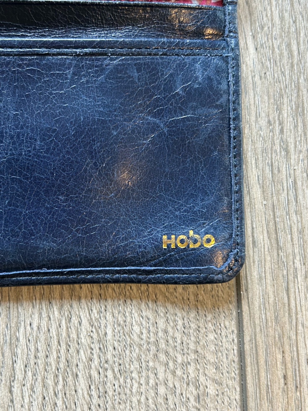 Vintage The Original Hobo Rachel Continental Wallet Genuine Leather Blue - Picture 7 of 11